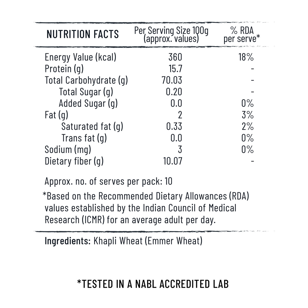 30 Degree Khapli Wheat Flour