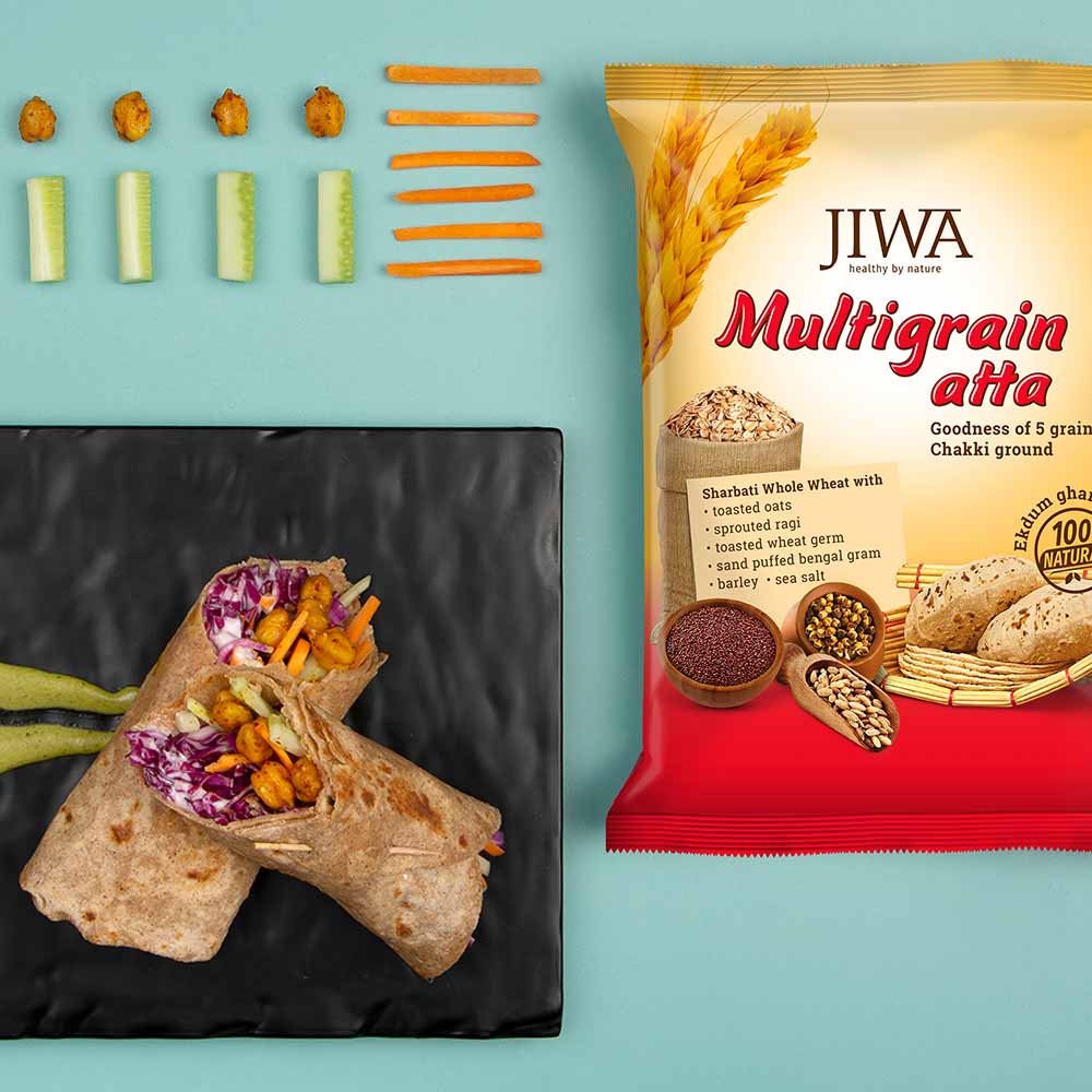 Multigrain Roti Paper Card Multigrain Roti Wrap Recipe – Jiwa