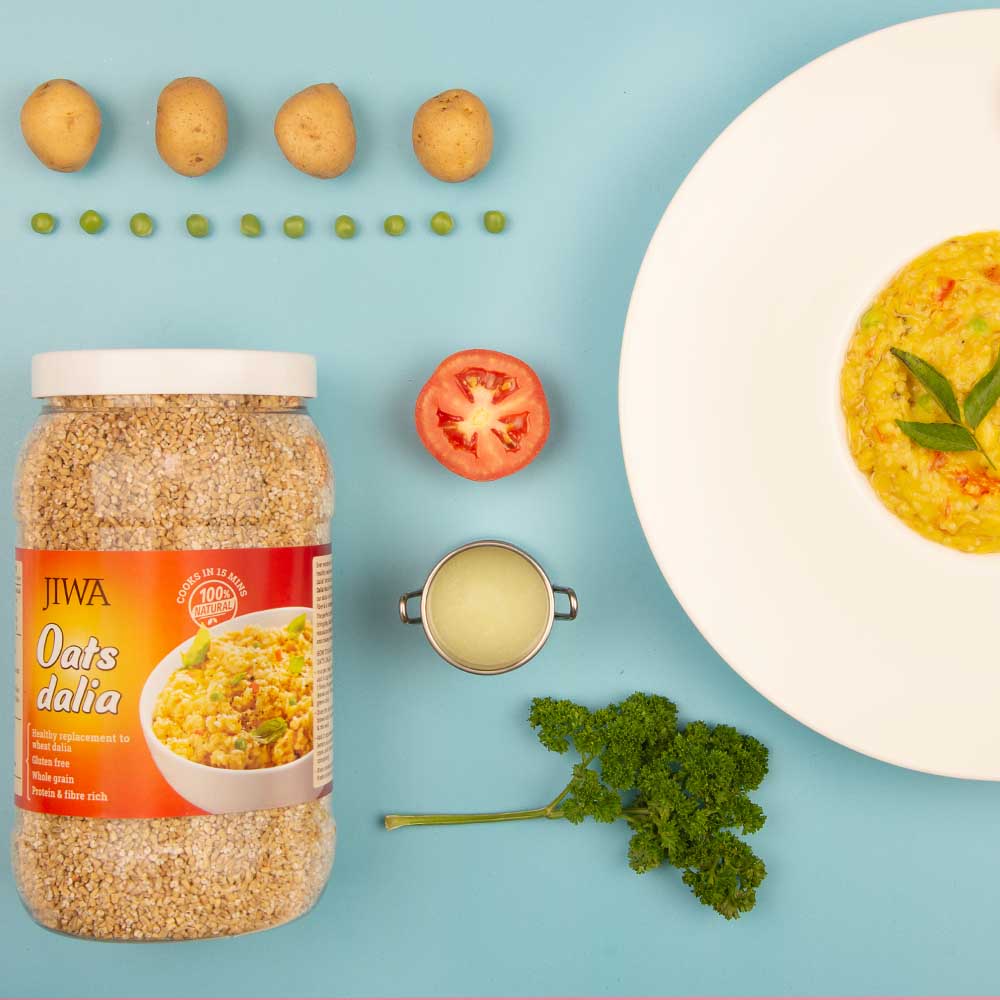 Jiwa is the best Dalia organic Vegetable Oats  Khichdi 