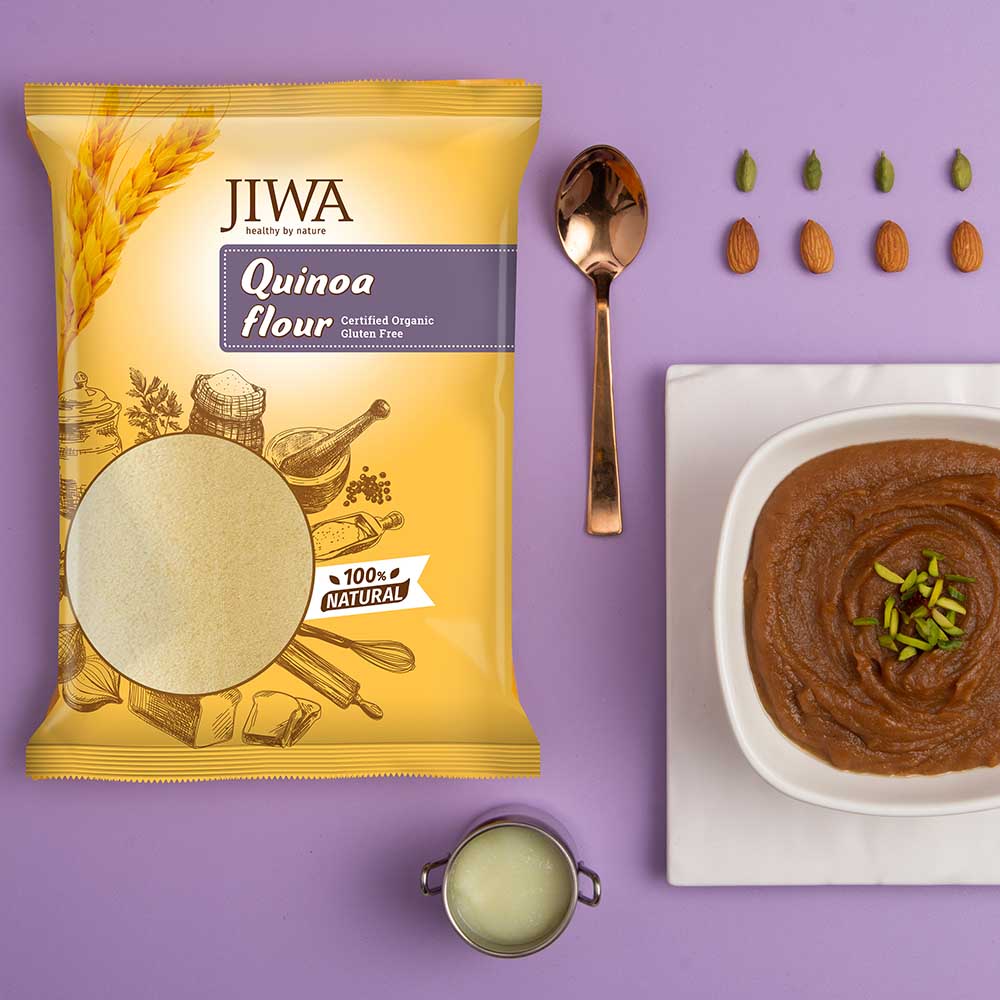 Tasty quinoa flour halwa in India-jiwa