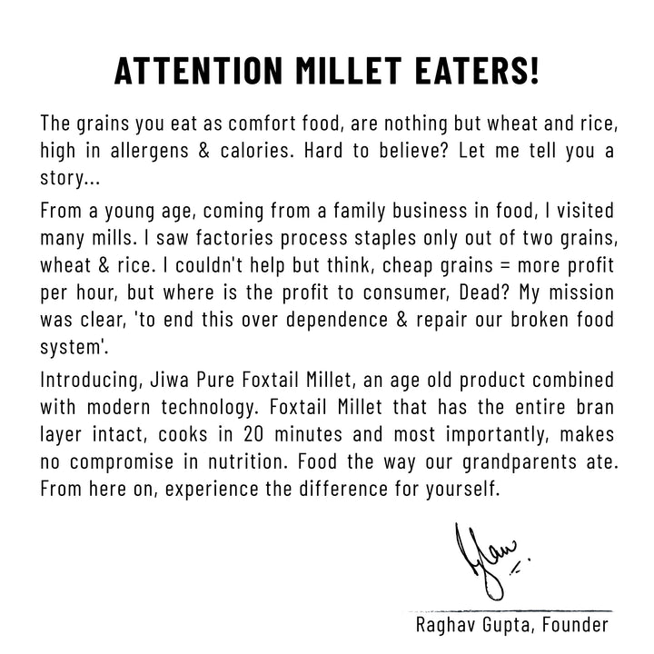 Pure Foxtail Millet