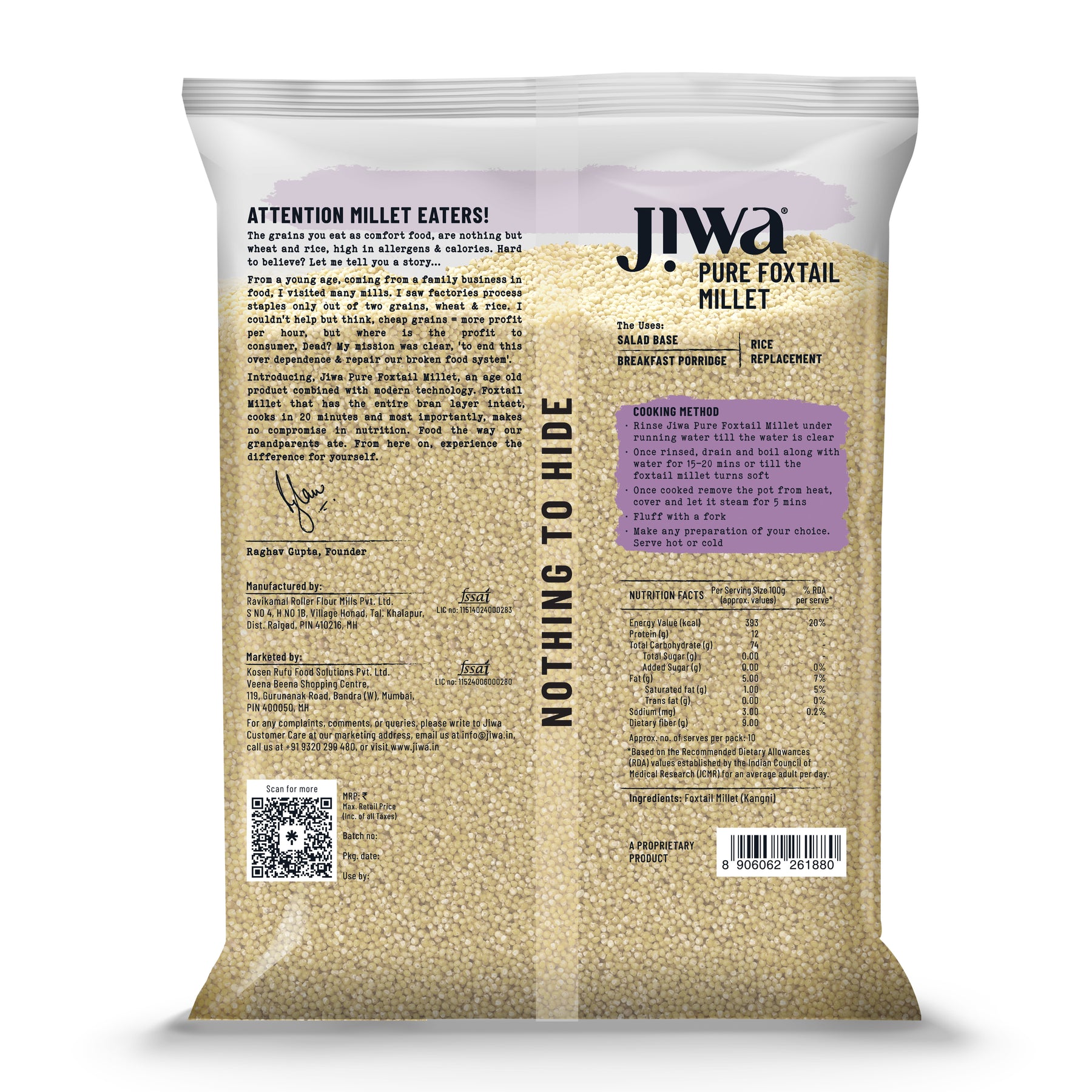 Foxtail Millet Java Buy Organic Foxtail Millet Online at Best Price in India | Jiwa