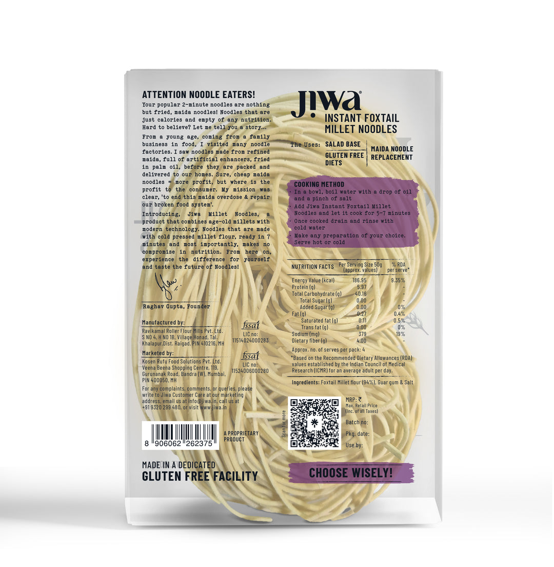 Instant Foxtail Millet Noodles