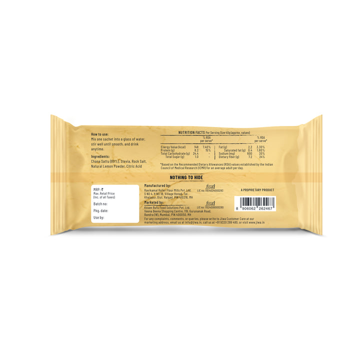 Chana Sattu Drink Mix - Citrus Lemon