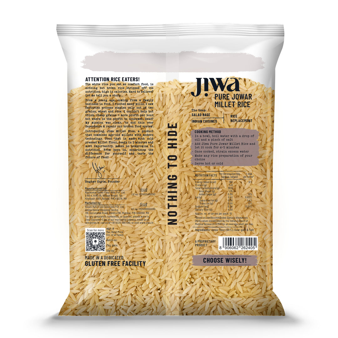 Pure Jowar Millet Rice