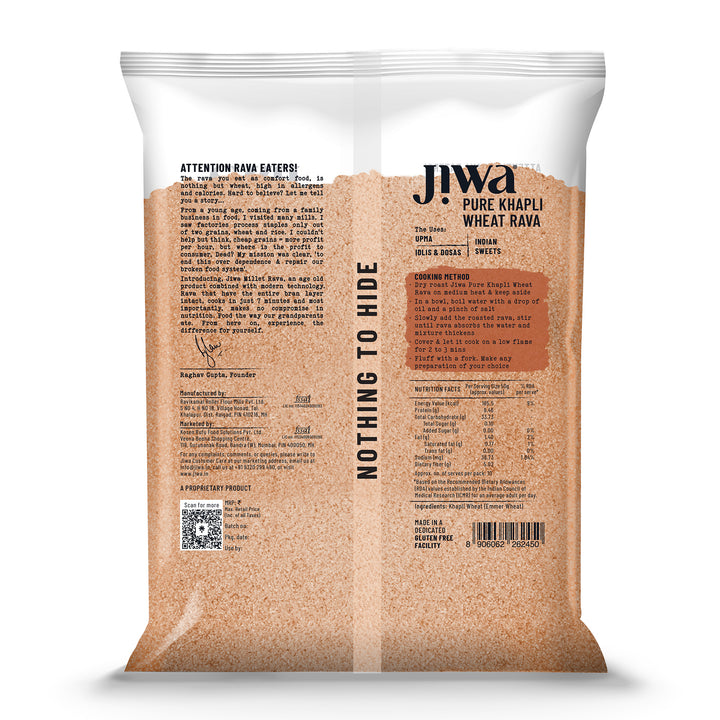 Pure Khapli Wheat Rava