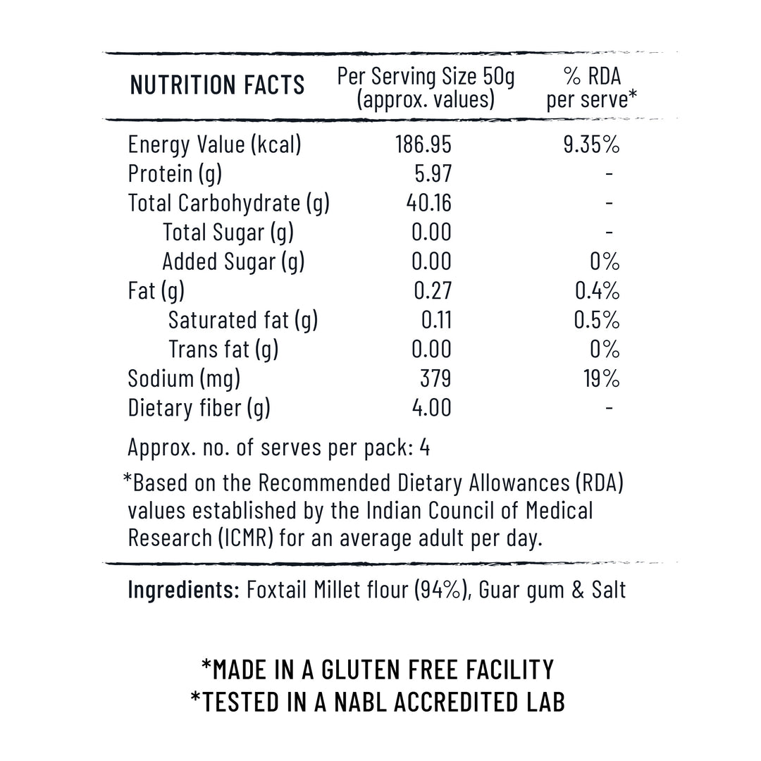 Instant Foxtail Millet Noodles