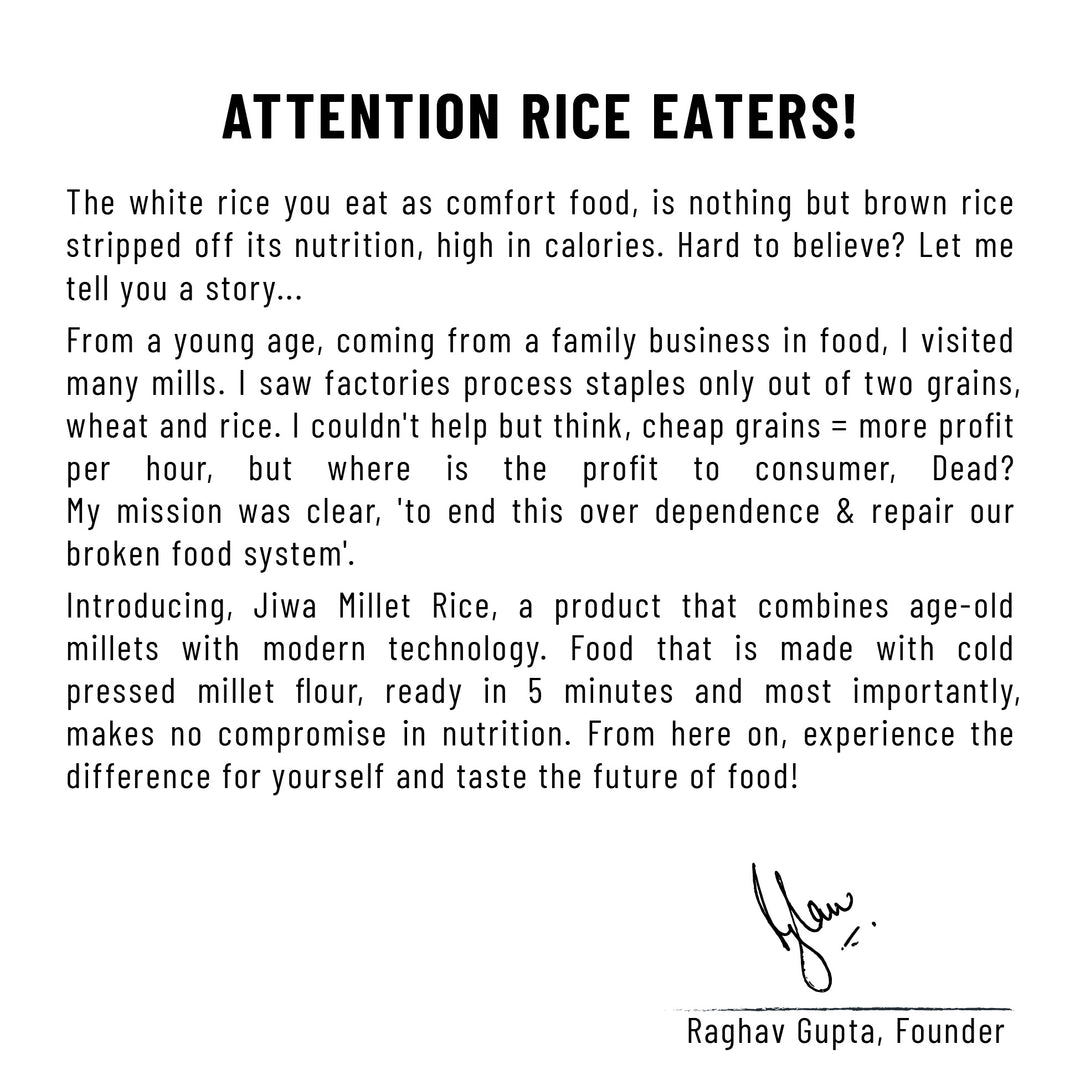 Pure Jowar Millet Rice