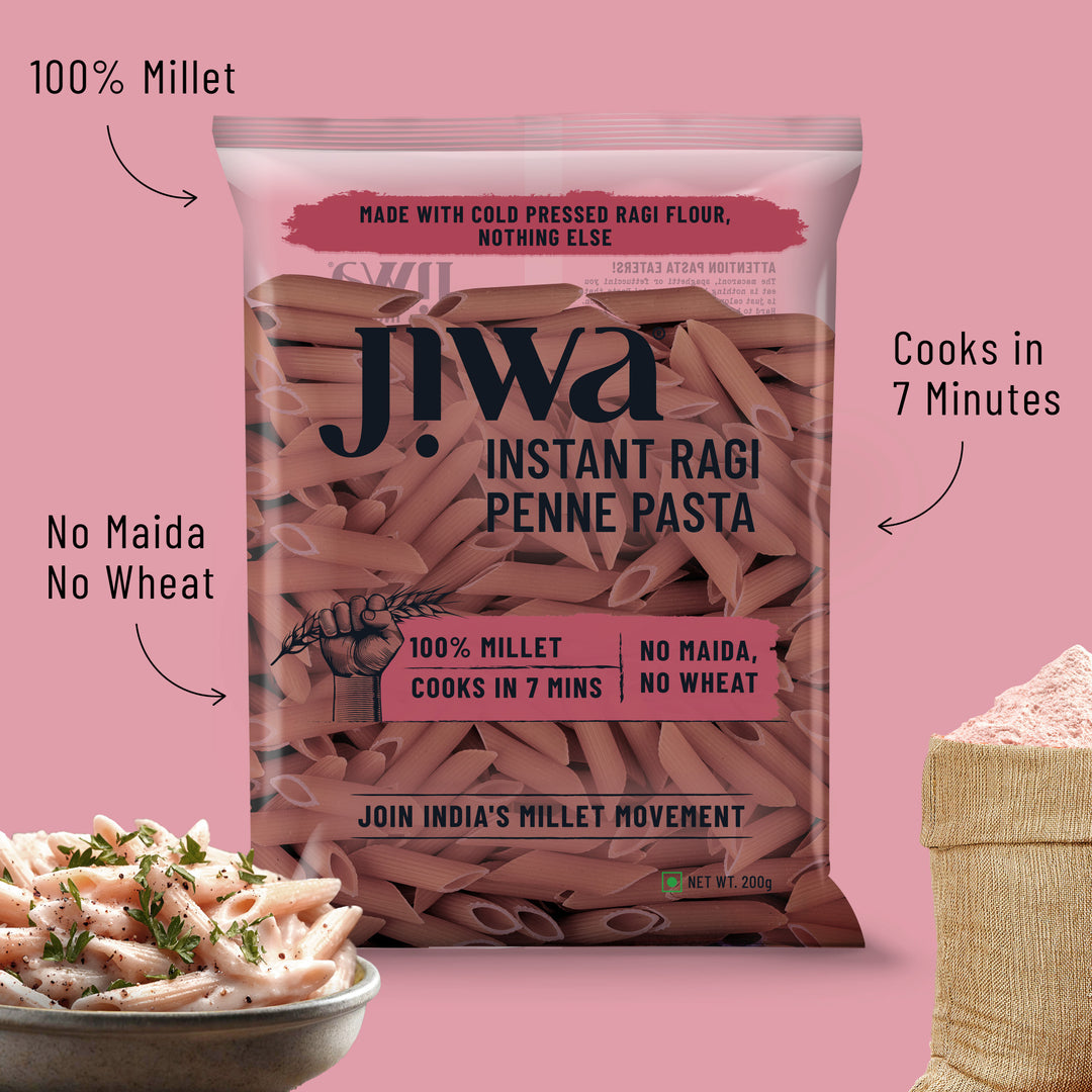Instant Ragi Penne Pasta