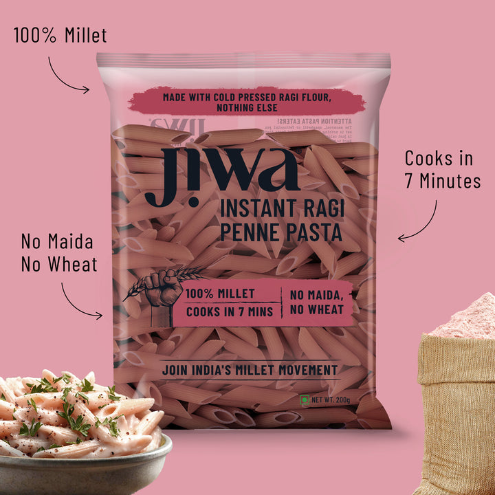 Instant Ragi Penne Pasta