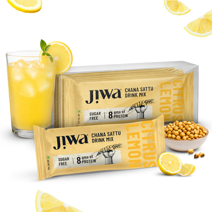 Chana Sattu Drink Mix - Citrus Lemon
