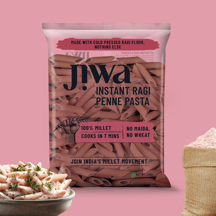 Instant Ragi Penne Pasta