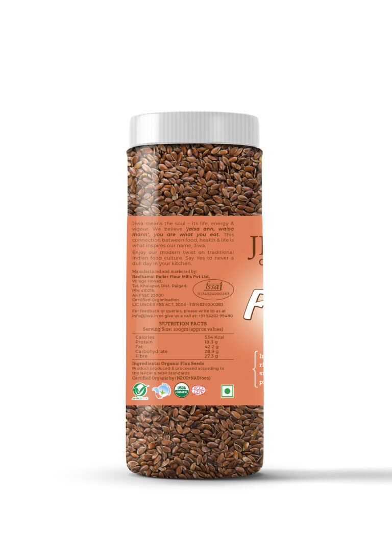 buy flax seeds-jiwa nutrition chart