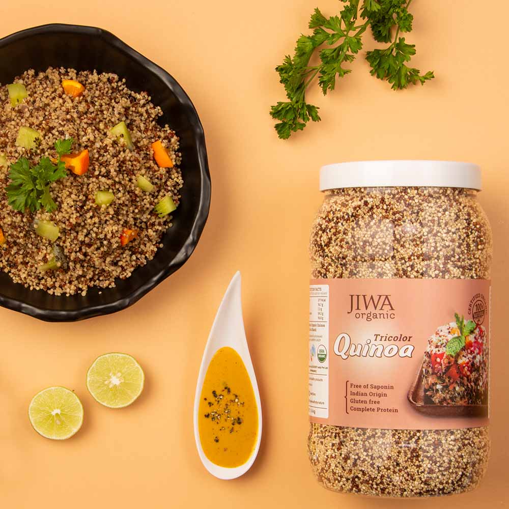 jiwa organic tricolor quinoa online-made delicious dish