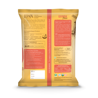 organic quinoa flour-jiwa nutrition charts