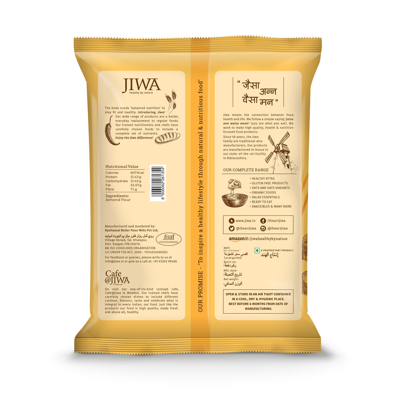 buy almond flour-jiwa nutrition charts